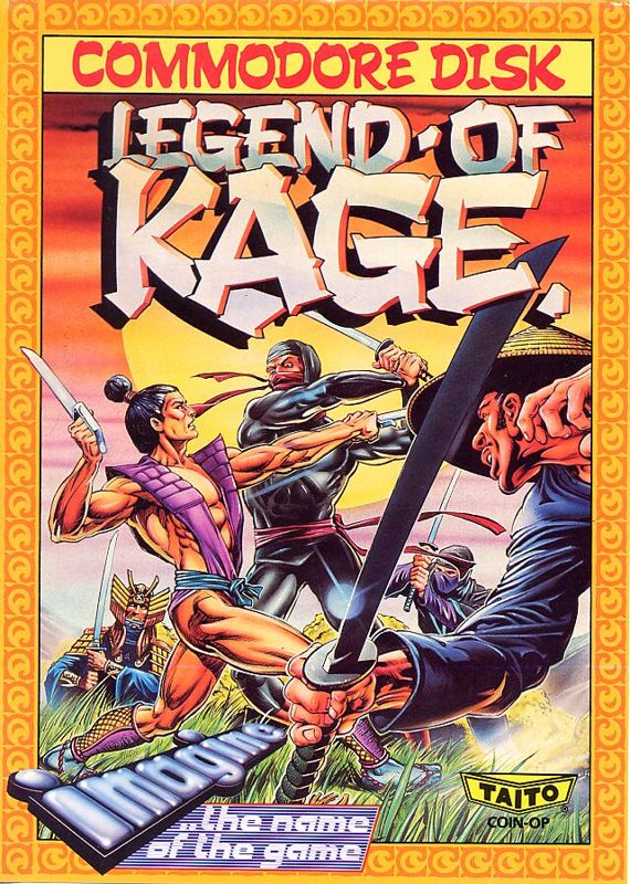 Legend of Kage box art for Commodore 64